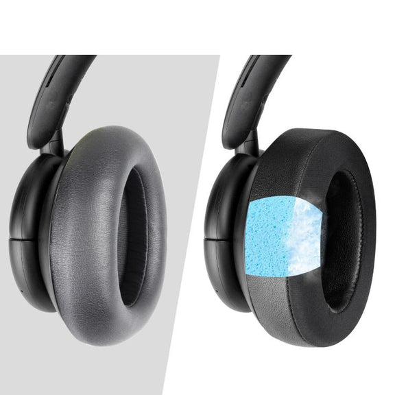 2pcs For Anker Soundcore Life Q30/Q35 Earphone Covers(Ice Gel Black)