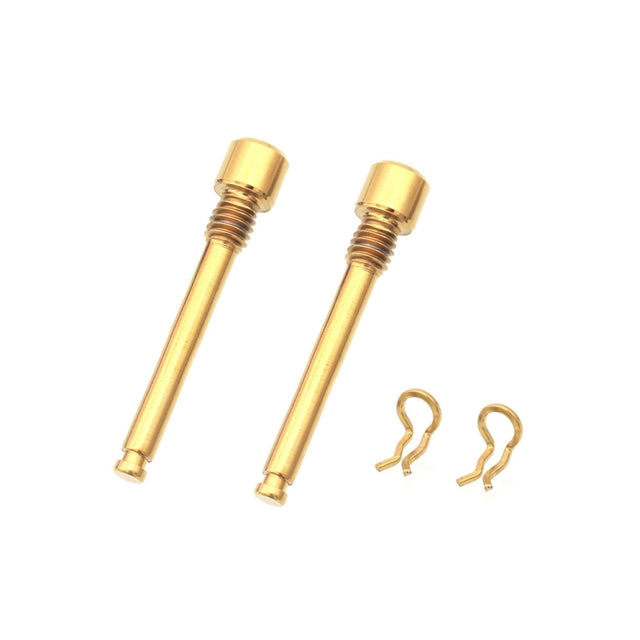 Mountain Road Bicycle Titanium Alloy Clip Pad Latch With Retaining Spring, Color: Pin + Circlip Gold