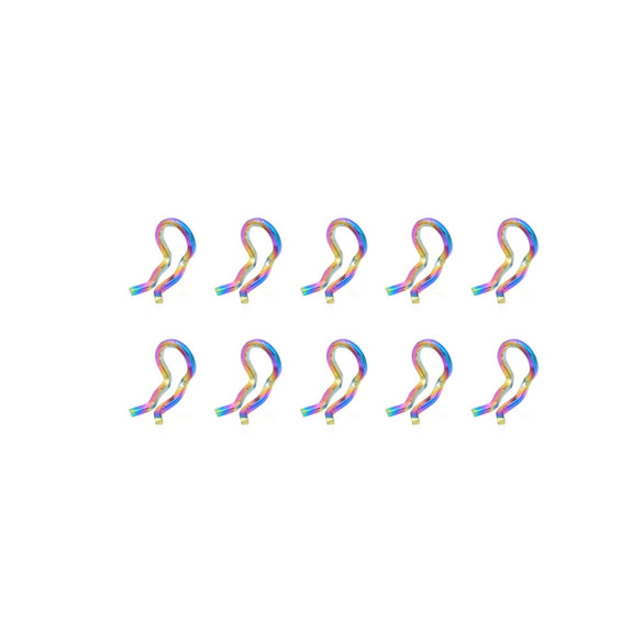 Mountain Road Bicycle Titanium Alloy Retaining Spring, Color: Steel Circlip Colorful