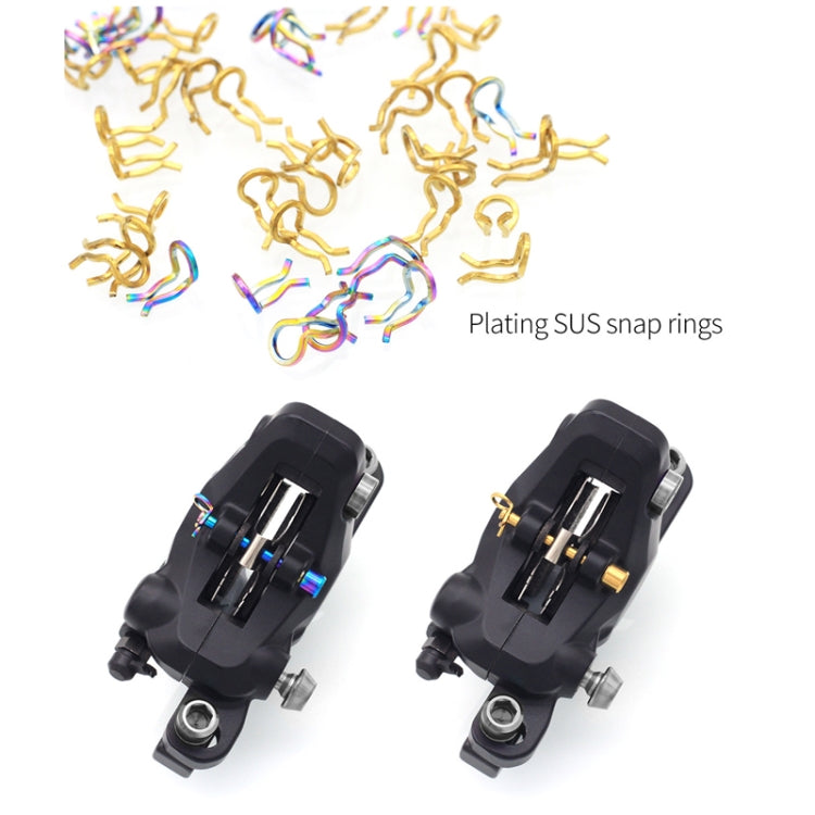 Mountain Road Bicycle Titanium Alloy Clip Pad Latch With Retaining Spring, Color: Pin + Circlip Colorful