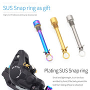 Mountain Road Bicycle Titanium Alloy Retaining Spring, Color: Steel Circlip Gold