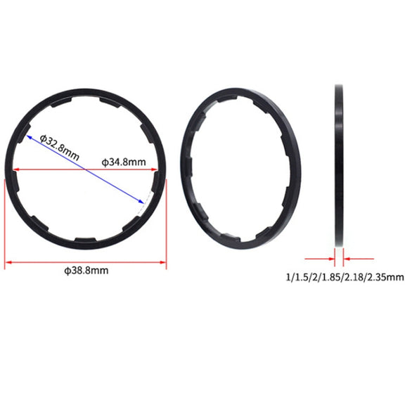 Bicycle Hub Freehub Slotted Flywheel Gasket, Size: 2mm