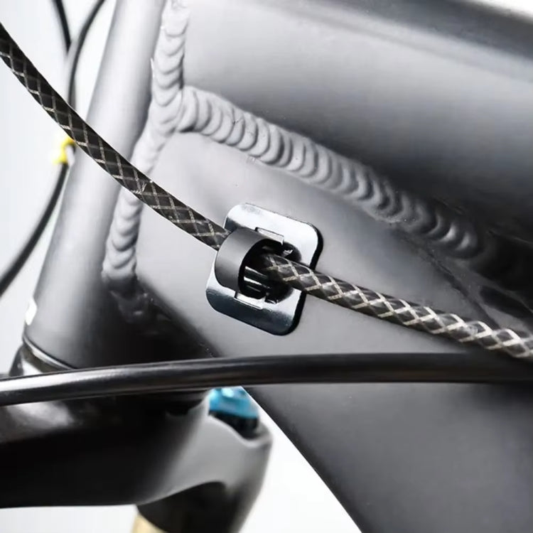 50pcs Bicycle Brake Gearshift Cable Tube Fixing Plastic C-shaped Buckle(Black) - Others by PMC TechLife | Online Shopping South Africa | PMC TechLife | Buy Now Pay Later Mobicred