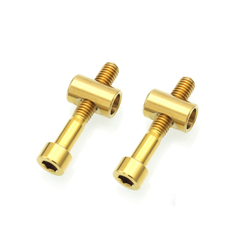 Bicycle Titanium Alloy Seat Post Locking Screws, Color: M6x35 Gold - Bicycle Saddle by PMC TechLife | Online Shopping South Africa | PMC TechLife | Buy Now Pay Later Mobicred