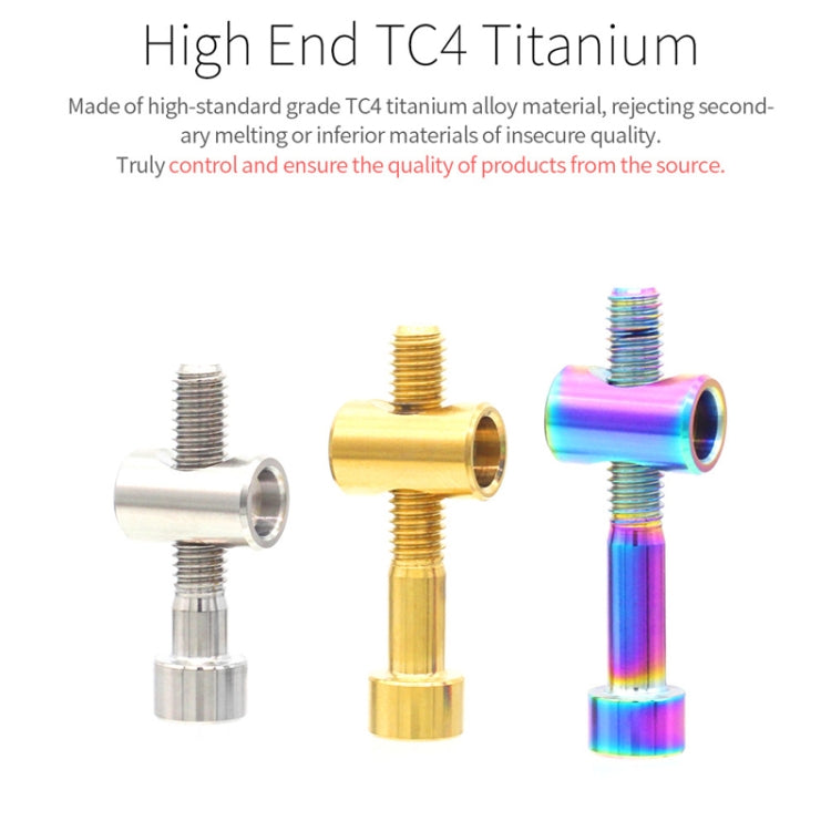 Bicycle Titanium Alloy Seat Post Locking Screws, Color: M6x40 Gold - Bicycle Saddle by PMC TechLife | Online Shopping South Africa | PMC TechLife | Buy Now Pay Later Mobicred