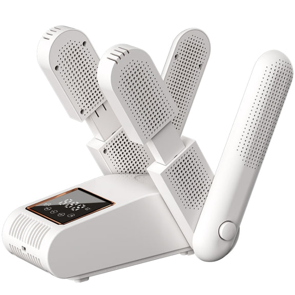 UV Antibacterial LED Touch Intelligent Constant Temperature Shoe Dryer, Spec: EU Plug(White)