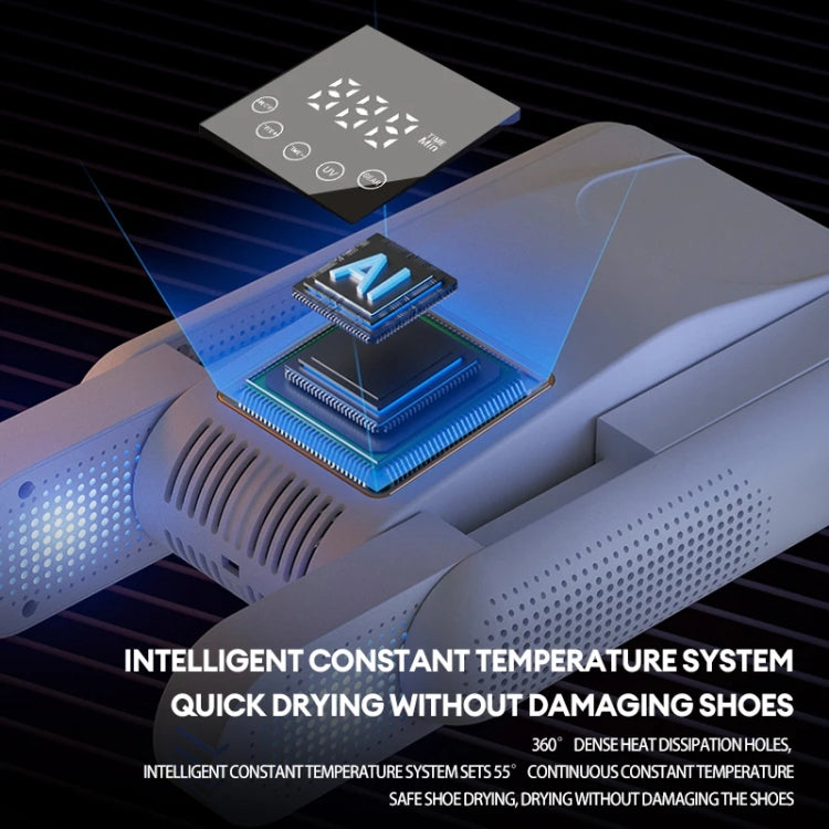 UV Antibacterial LED Touch Intelligent Constant Temperature Shoe Dryer, Spec: US Plug(Green) - free shipping - PMC TechLife - Order now!
