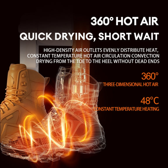 UV Antibacterial LED Touch Intelligent Constant Temperature Shoe Dryer, Spec: EU Plug(White)