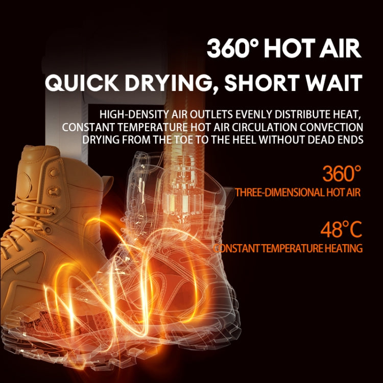 UV Antibacterial LED Touch Intelligent Constant Temperature Shoe Dryer, Spec: EU Plug(White)
