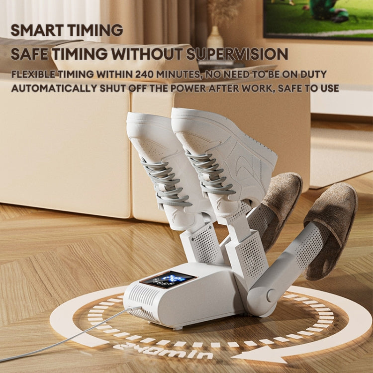 UV Antibacterial LED Touch Intelligent Constant Temperature Shoe Dryer, Spec: US Plug(White)