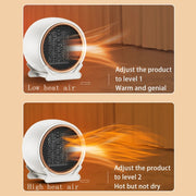 1800W Desktop High-power Two-speed Heater Household Fast Heating Heater, Spec: EU Plug(Black)