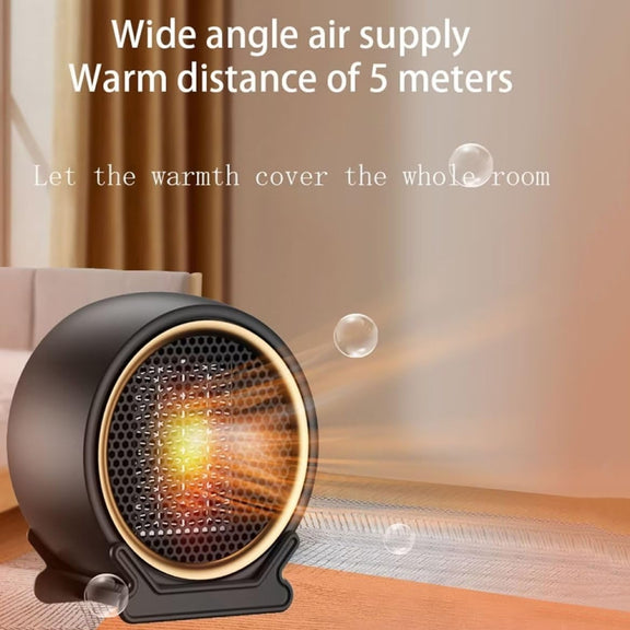 1800W Desktop High-power Two-speed Heater Household Fast Heating Heater, Spec: UK Plug(Gray)