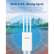 COMFAST CF-EW85 1300Mbps 2.4G/5.8G Gigabit Wireless AP Signal Amplifier Supports DC/POE Power Supply US Plug