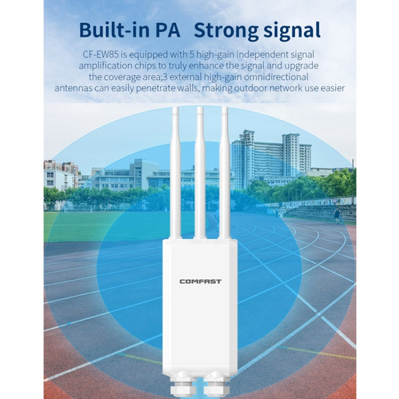 COMFAST CF-EW85 1300Mbps 2.4G/5.8G Gigabit Wireless AP Signal Amplifier Supports DC/POE Power Supply US Plug