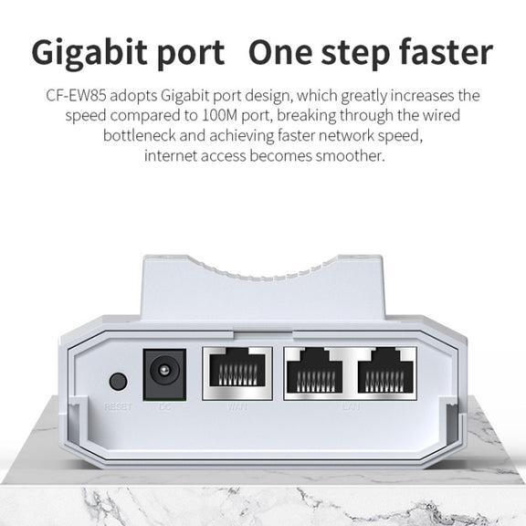 COMFAST CF-EW85 1300Mbps 2.4G/5.8G Gigabit Wireless AP Signal Amplifier Supports DC/POE Power Supply AU Plug