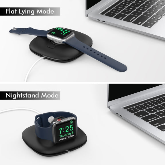 For Apple Watch AhaStyle PT126 Storage Folding Stand Plastic Charging Holder(White)