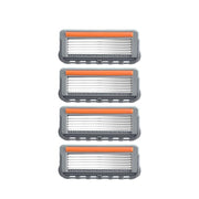 4pcs /Pack Six Blade OpenBack System Skin Razor Refills for Men
