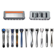 4pcs /Pack Six Blade OpenBack System Skin Razor Refills for Men
