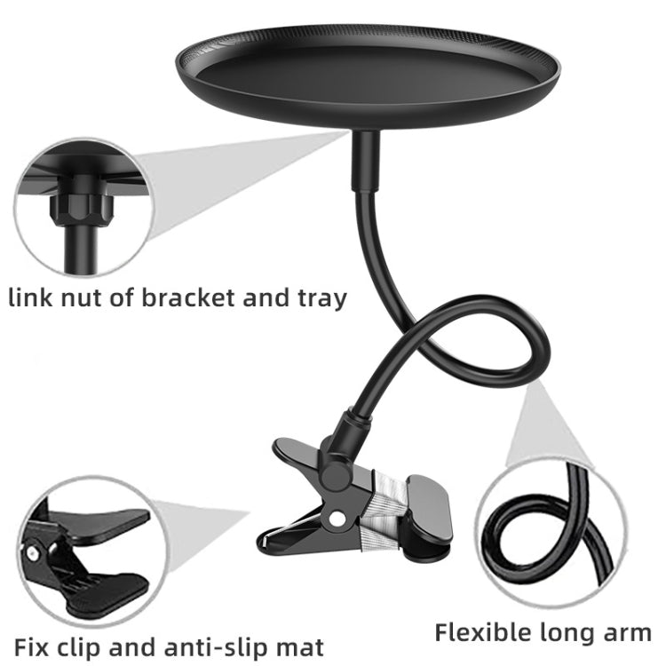 Adjustable Car Food Tray Clip-On Vehicle Small Dining Table Storage Shelf - Car Drink Holders by PMC TechLife | Online Shopping South Africa | PMC TechLife | Buy Now Pay Later Mobicred