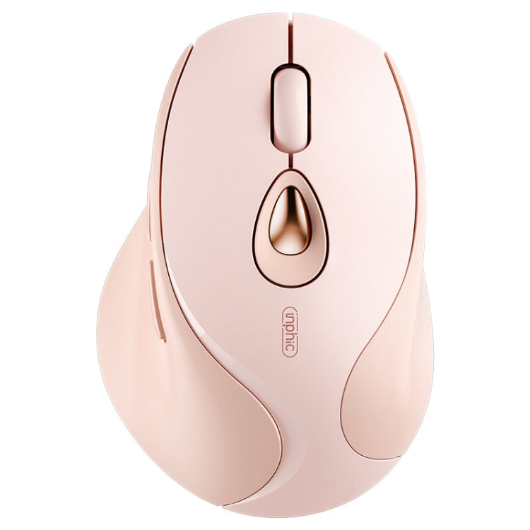 Inphic DR801 2.4G+Bluetooth 5.0/4.0 Wireless Mouse USB Tri-Mode Mute Rechargeable Girls Office Home Gaming Mouse(Pink) - free shipping - PMC TechLife - Order now!