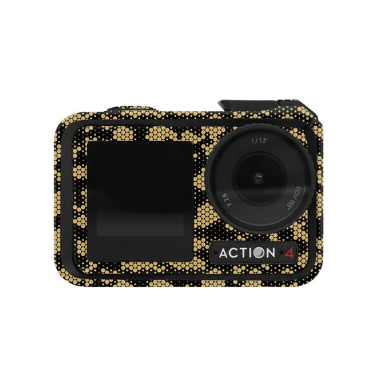 For DJI Action 4 Motion Camera Stickers All Inclusive Photo Frame Color Changing Stickers Accessories, Style: AC4-15 Snake Scale Gold - free shipping - PMC Jewellery - Order now!