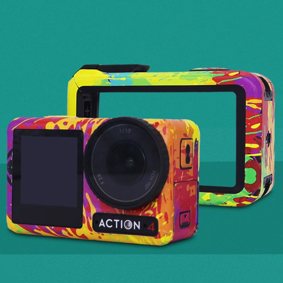 For DJI Action 4 Motion Camera Stickers All Inclusive Photo Frame Color Changing Stickers Accessories, Style: AC4-01