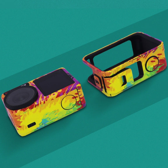 For DJI Action 4 Motion Camera Stickers All Inclusive Photo Frame Color Changing Stickers Accessories, Style: AC4-01