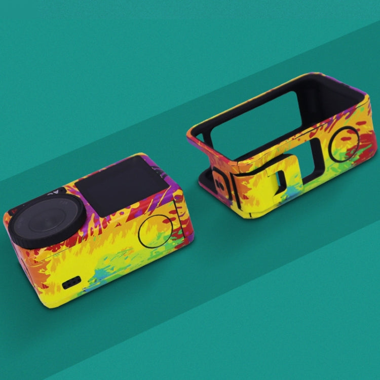 For DJI Action 4 Motion Camera Stickers All Inclusive Photo Frame Color Changing Stickers Accessories, Style: AC4-01