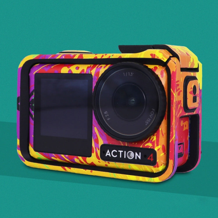 For DJI Action 4 Motion Camera Stickers All Inclusive Photo Frame Color Changing Stickers Accessories, Style: AC4-15 Snake Scale Gold - free shipping - PMC TechLife - Order now!