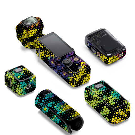 For DJI Pocket 3 Camera Stickers Anti-scratch Non-adhesive Protective Film(Colorful Snake Scale) - free shipping - PMC Jewellery - Order now!