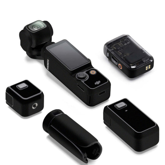 For DJI Pocket 3 Camera Stickers Anti-scratch Non-adhesive Protective Film(Matte Black)