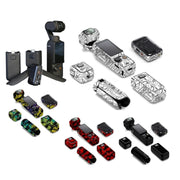 For DJI Pocket 3 Camera Stickers Anti-scratch Non-adhesive Protective Film(Circuit White)