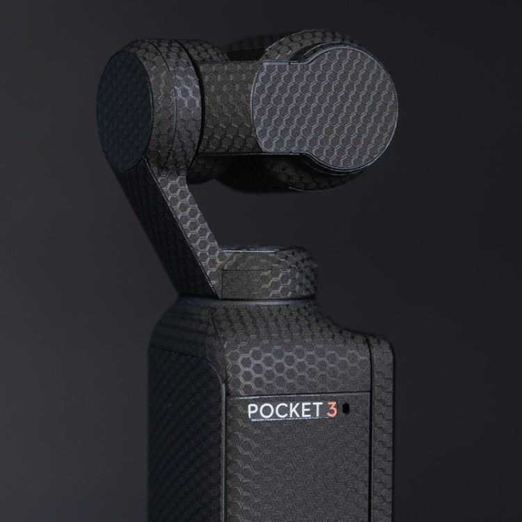 For DJI Pocket 3 Camera Stickers Anti-scratch Non-adhesive Protective Film(Matrix Black) - free shipping - PMC TechLife - Order now!