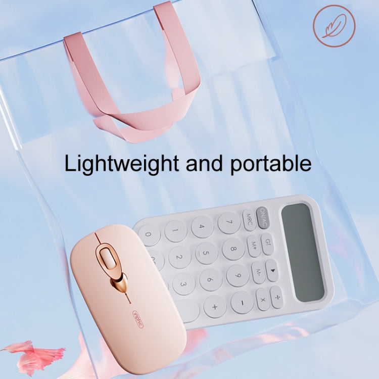 Inphic Q8 Gen 2 Bluetooth Mouse Wireless Silent Charging Office Business Girls Laptop Mouse(Milk Tea Color)