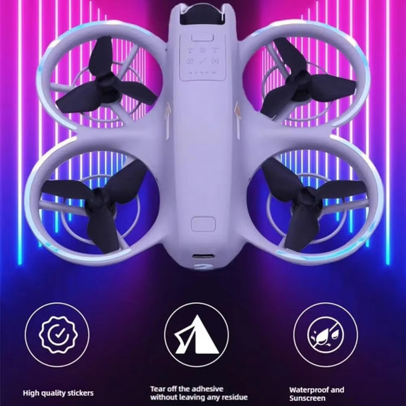 For DJI Neo Luminous Stickers Night Glow Cool Film(Yellow)