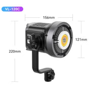 120W Photography Complementary Light Indoor Shooting Video Light, Style: VL-120C RGB