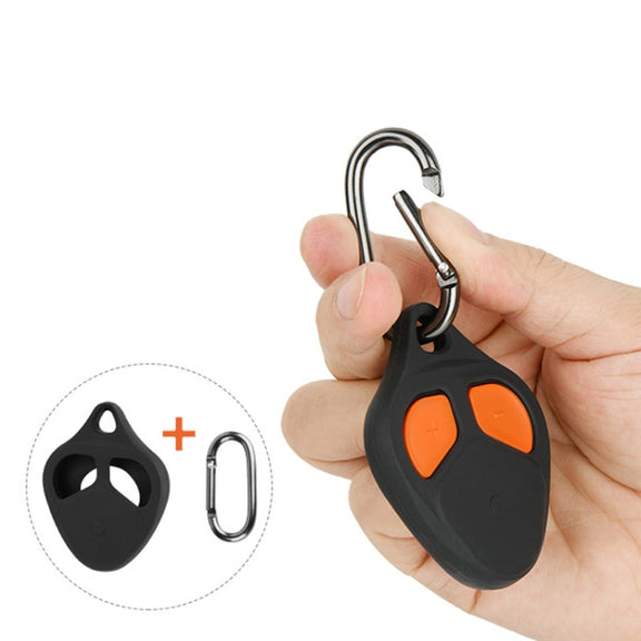 For Bushnell Wingman View Golf GPS Speaker Remote Control Silicone Protective Case With Hook(Black)