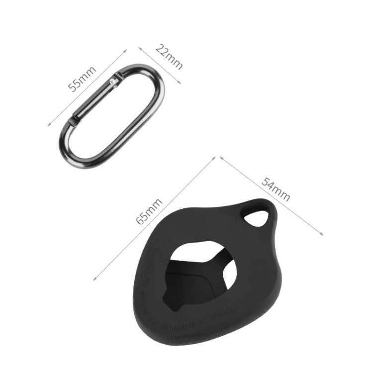 For Bushnell Wingman View Golf GPS Speaker Remote Control Silicone Protective Case With Hook(Black)