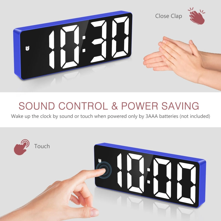 JX012 Multifunctional LED Electronic Clock Battery Plug-in Dual-purpose Bedside Alarm Clock(Red) - Alarm Clocks by PMc TechLife | Online Shopping South Africa | PMc TechLife | Buy Now Pay Later Mobicred