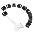 RJ45 Pport Anti-theft Lock Removable Dust Plug(Black 10 Plug+1 Key) - Anti-Dust Plugs by PMC TechLife | Online Shopping South Africa | PMC TechLife | Buy Now Pay Later Mobicred