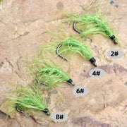 Single Hook Imitation Aquatic Grass Fishing Hooks Grass Hooks(10#)