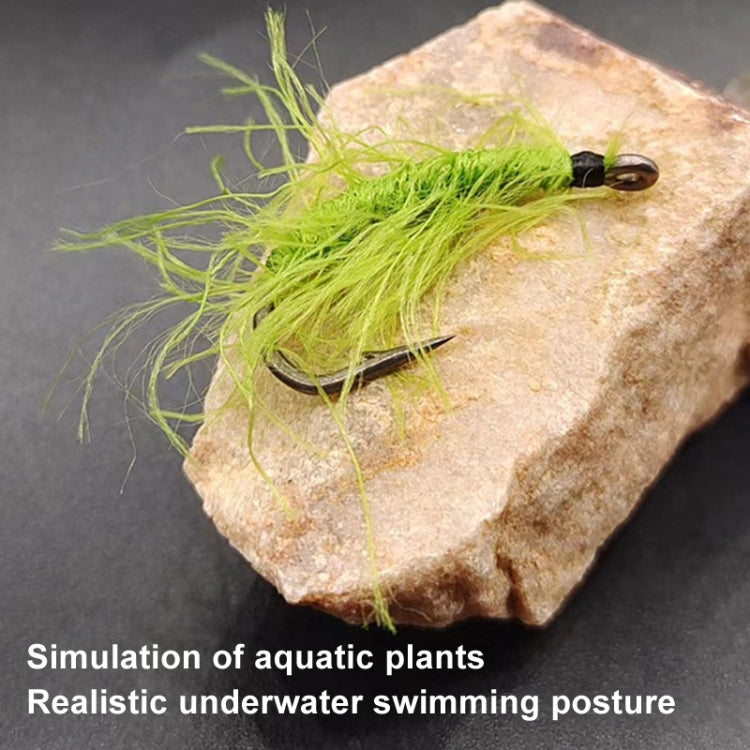 Single Hook Imitation Aquatic Grass Fishing Hooks Grass Hooks(10#)