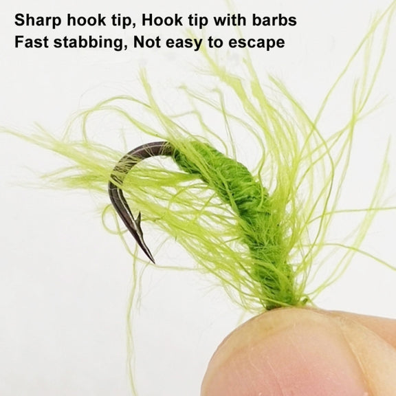 Single Hook Imitation Aquatic Grass Fishing Hooks Grass Hooks(10#)