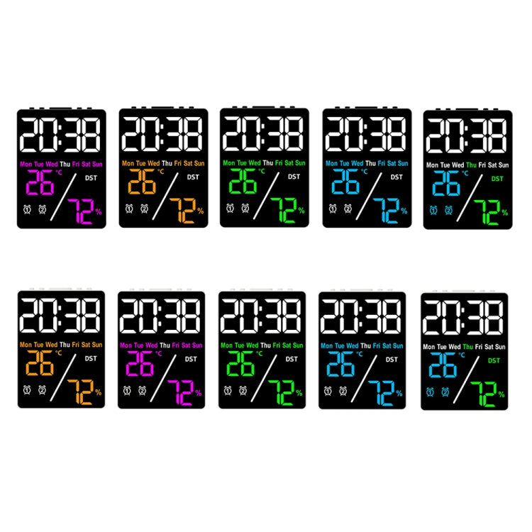 Multifunctional Temperature / Humidity Display Electronic Alarm Clock, Color: Blue White - free shipping - PMc TechLife - Order now!