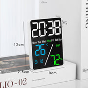 Multifunctional Temperature / Humidity Display Electronic Alarm Clock, Color: Orange White