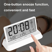 Multifunctional Temperature / Date Display Electronic Alarm Clock(Black Opaque)