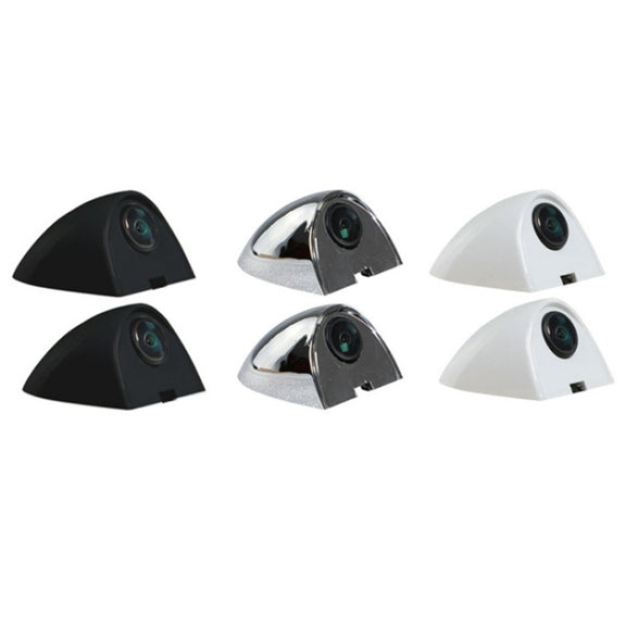 Punch-Free Car Imaging Side View Blind Spot Car Universal Night Vision Camera, Specifications: AHD1080P White
