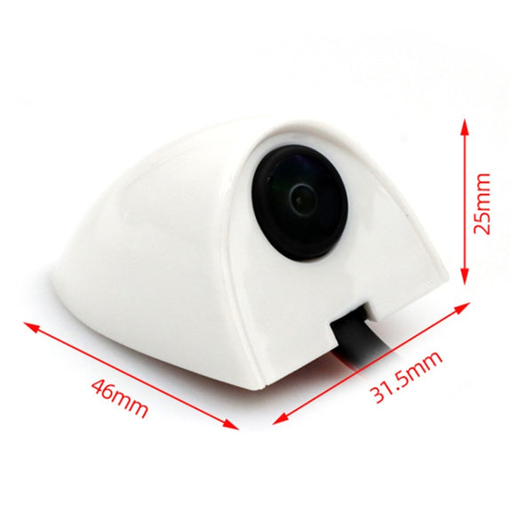 Punch-Free Car Imaging Side View Blind Spot Car Universal Night Vision Camera, Specifications: AHD1080P White