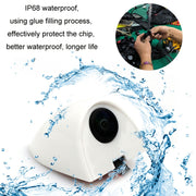 Punch-Free Car Imaging Side View Blind Spot Car Universal Night Vision Camera, Specifications: AHD1080P White