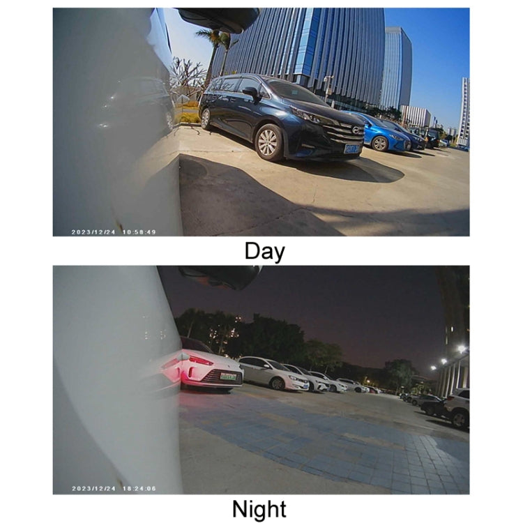 Punch-Free Car Imaging Side View Blind Spot Car Universal Night Vision Camera, Specifications: AHD1080P White